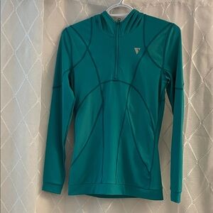 Y.A.S Sport Teal Long Sleeve Hoodie Top Women’s Size XS Brand New